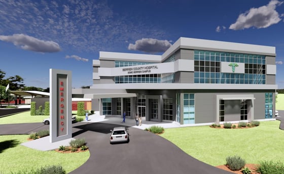 Berrien Hospital Expansion Exterior Rendering