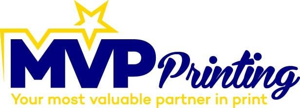 MVP PRINTING PRIMARY LOGO RBG - Navy Blue and Gold