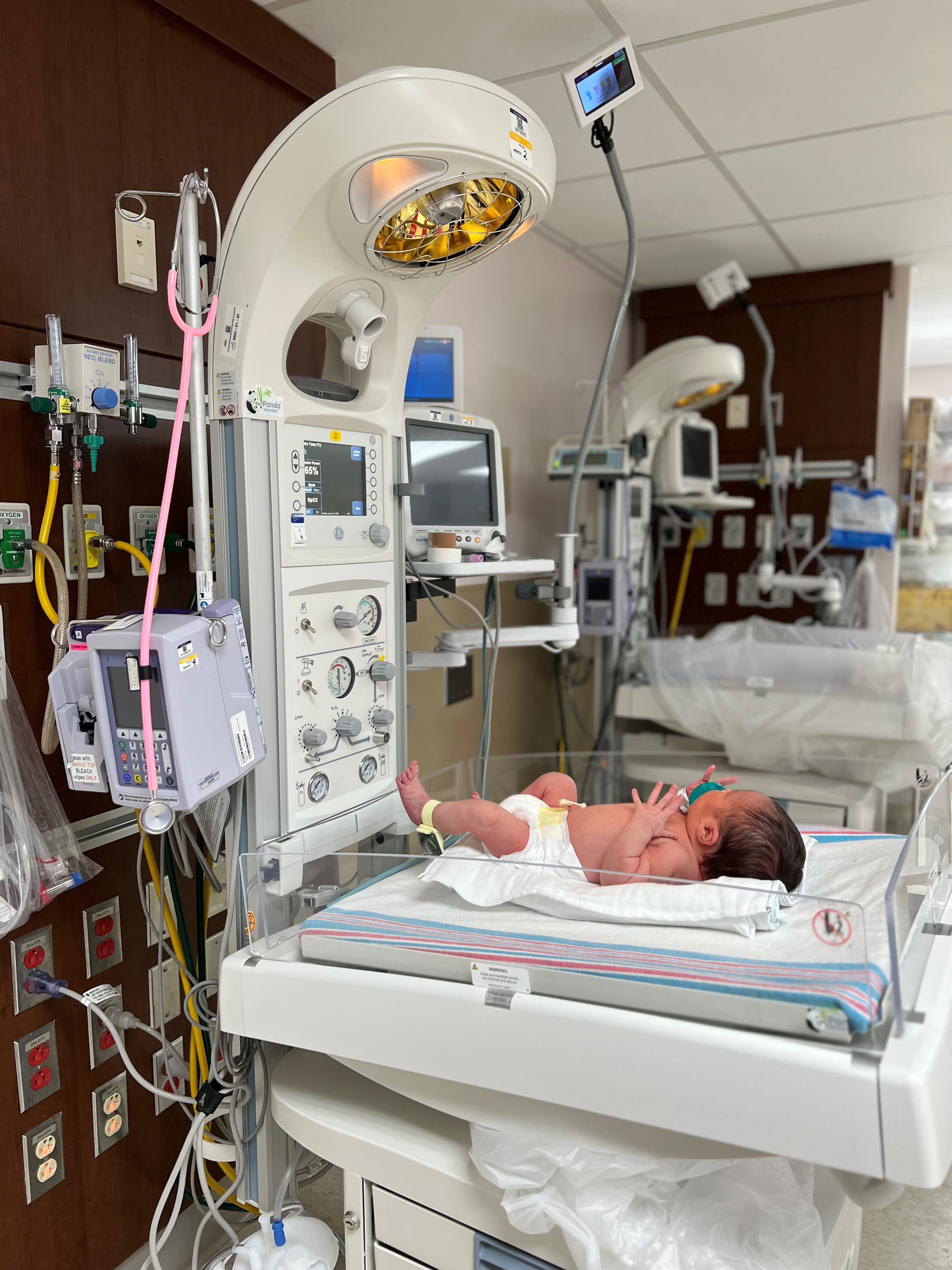 Infant Warmer with baby