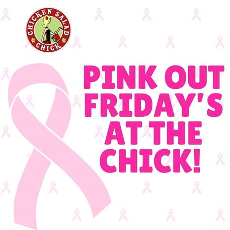 A Pink for Pearlman event at Chicken Salad Chick
